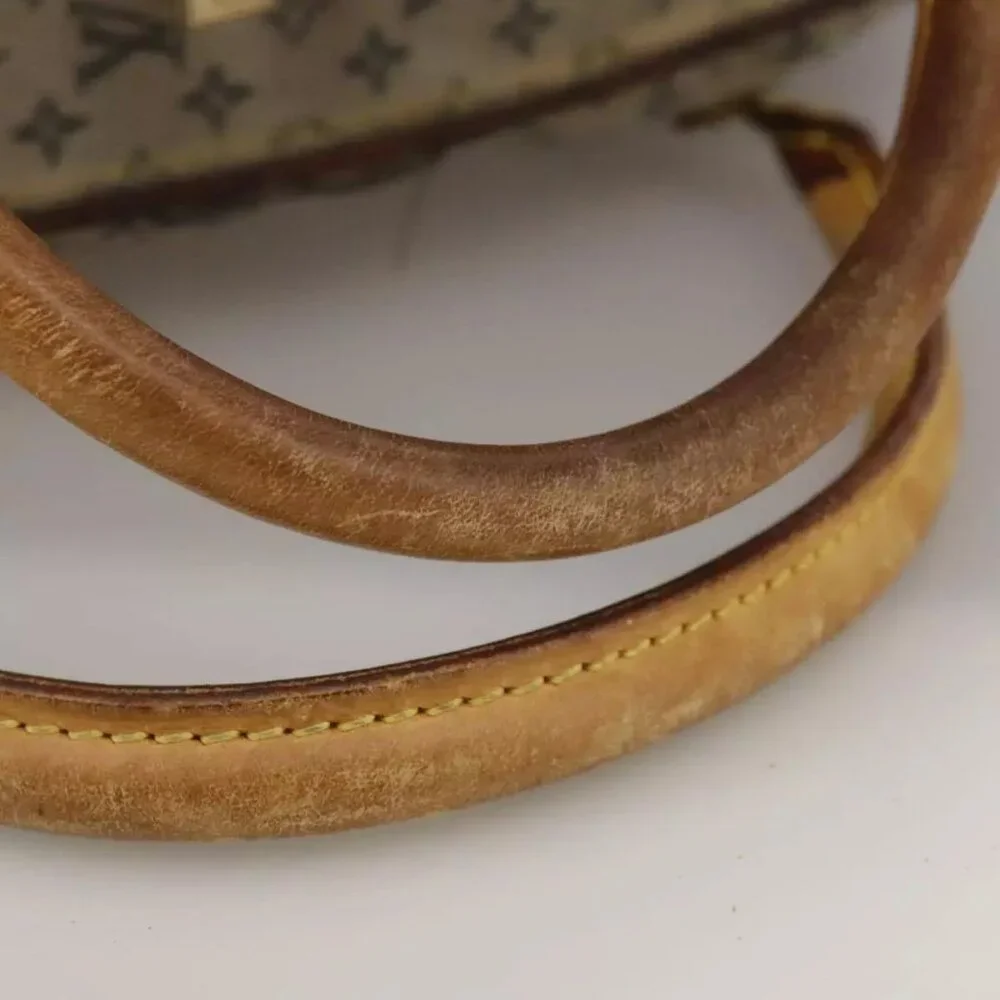 LOUIS VUITTON Monogram mini Marie Hand Bag Blue M92003 LV Auth bs20671
